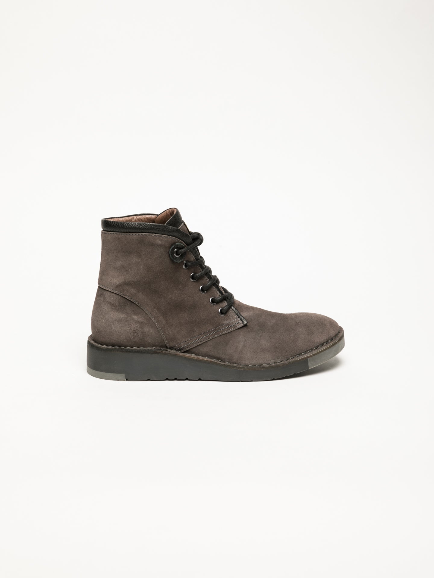 Fly London Gray Lace-up Ankle Boots